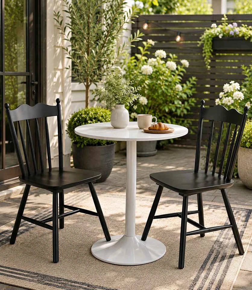 NEW White Pedestal Dining Table 27"