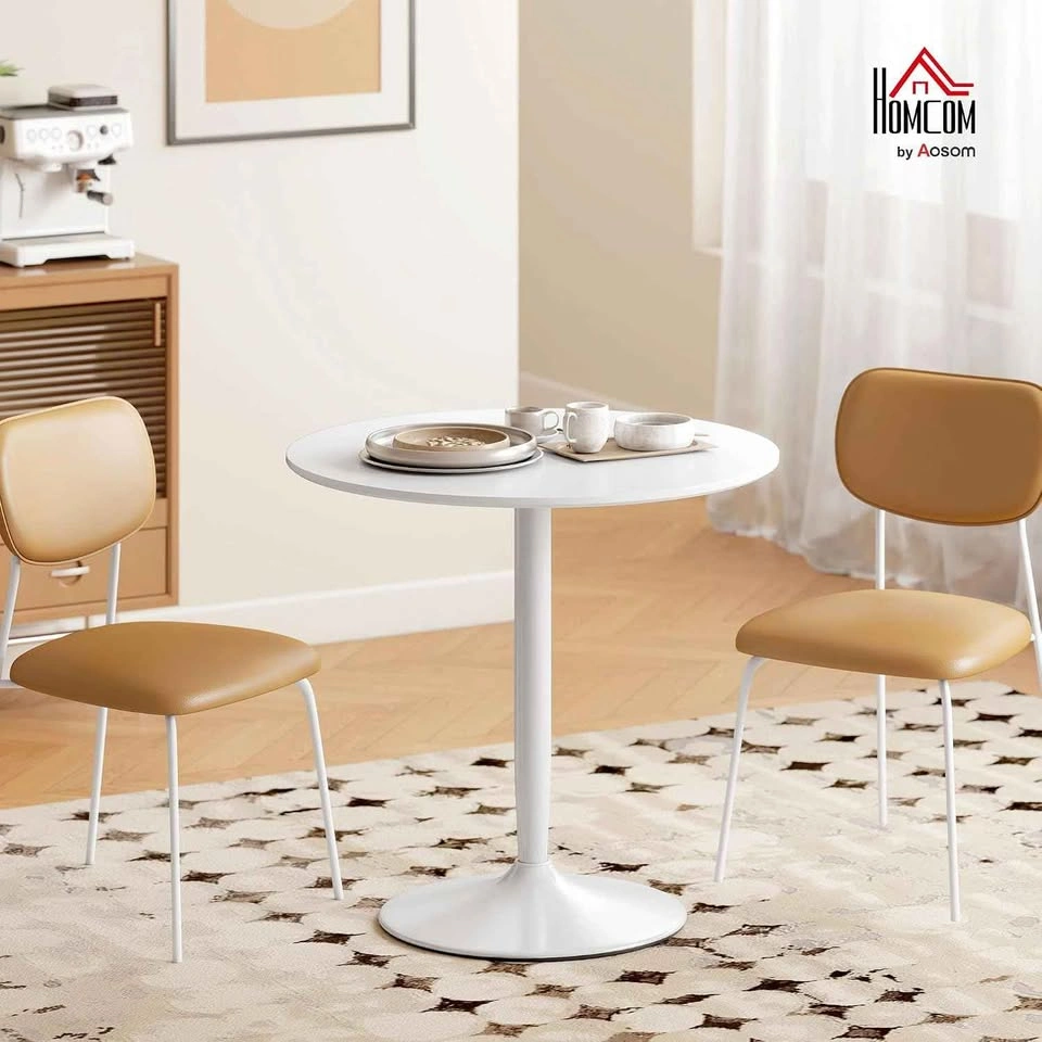 NEW White Pedestal Dining Table 27" - photo 2