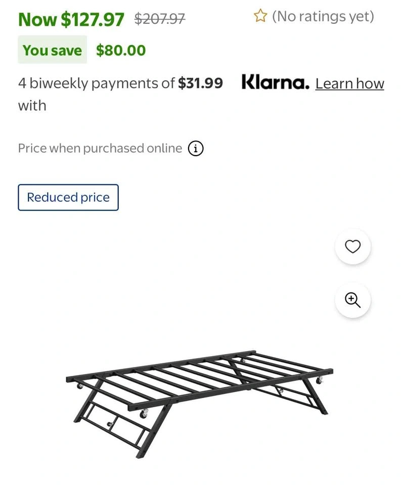 NEW Folding Metal TWIN Bed Frame - photo 2