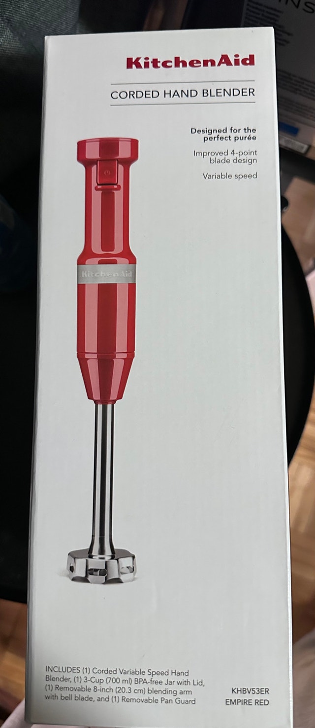 BNIB KITCHENAID variable speed corded hand blender - photo 2