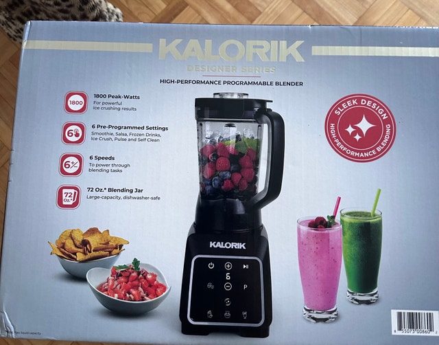 BNIB Kalorik 1800w designer blender - photo 4