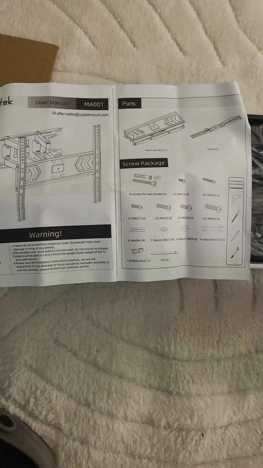 Full Motion TV Wall Mount for 32-70 Inch TVs - photo 4