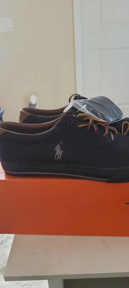 Polo Ralph Lauren Black Vaughn-NE Sneakers - Size 8.5 US - photo 2