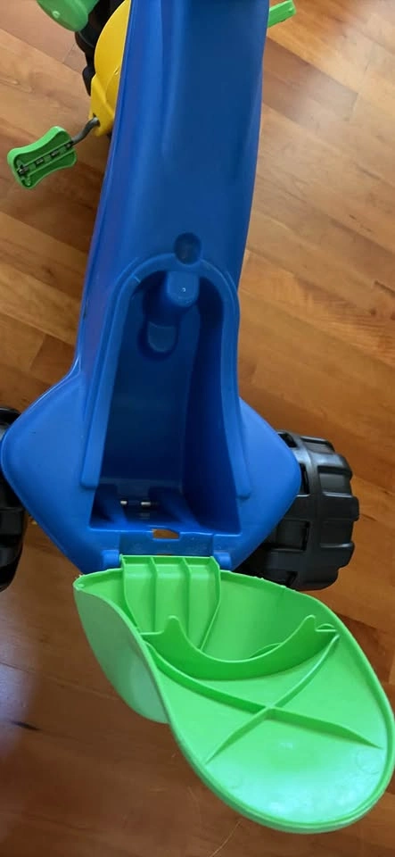 Fisher Price Tough Trike Blue Green three-wheeled riding toy - photo 2