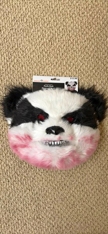 Halloween Fluffy Evil Panda Mask