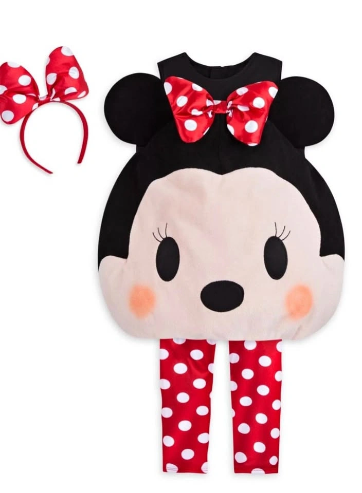 Girls Disney Minnie Mouse Tsum Tsum Polka Dot Costume Set