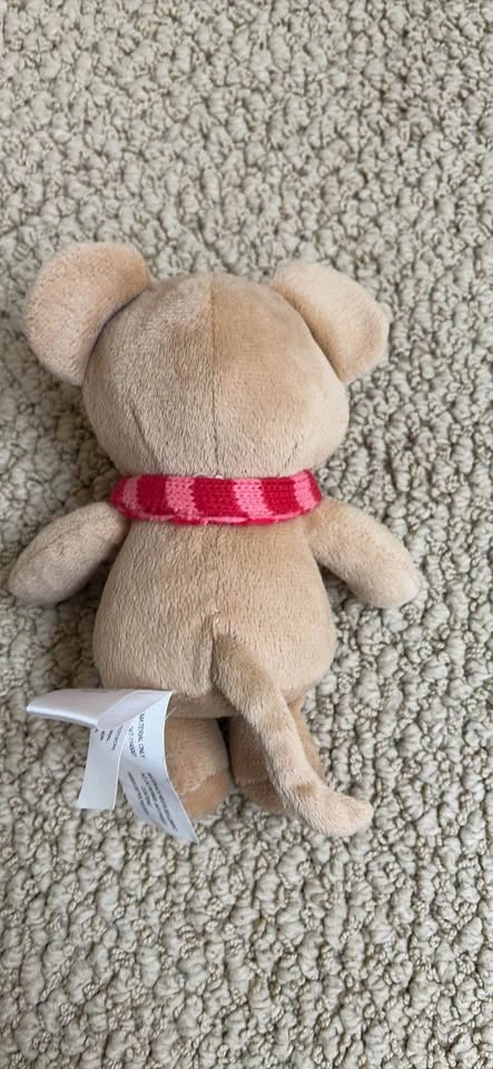 Gymboree Mouse Plush Rattle Snow Cozy Tan Pink Small 7" - photo 2