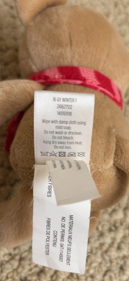 Gymboree Mouse Plush Rattle Snow Cozy Tan Pink Small 7" - photo 3