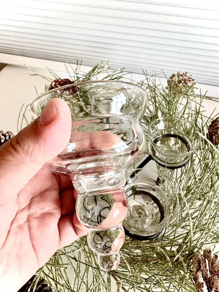 Christmas Wreath Candle Centerpiece with 4 Votive Holders - photo 3