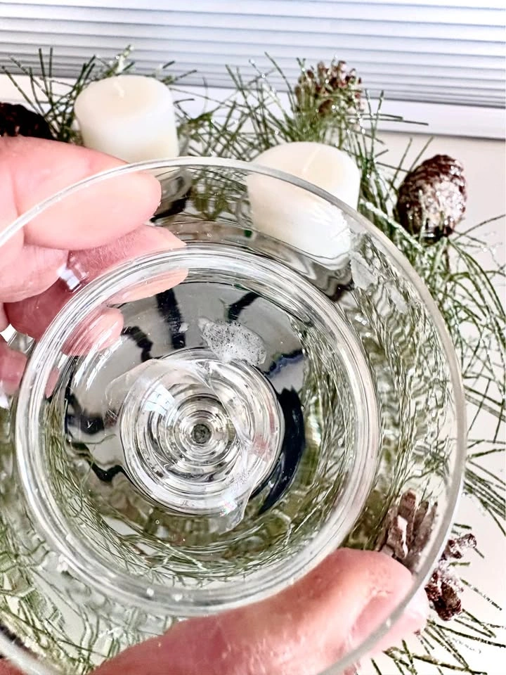 Christmas Wreath Candle Centerpiece with 4 Votive Holders - photo 4