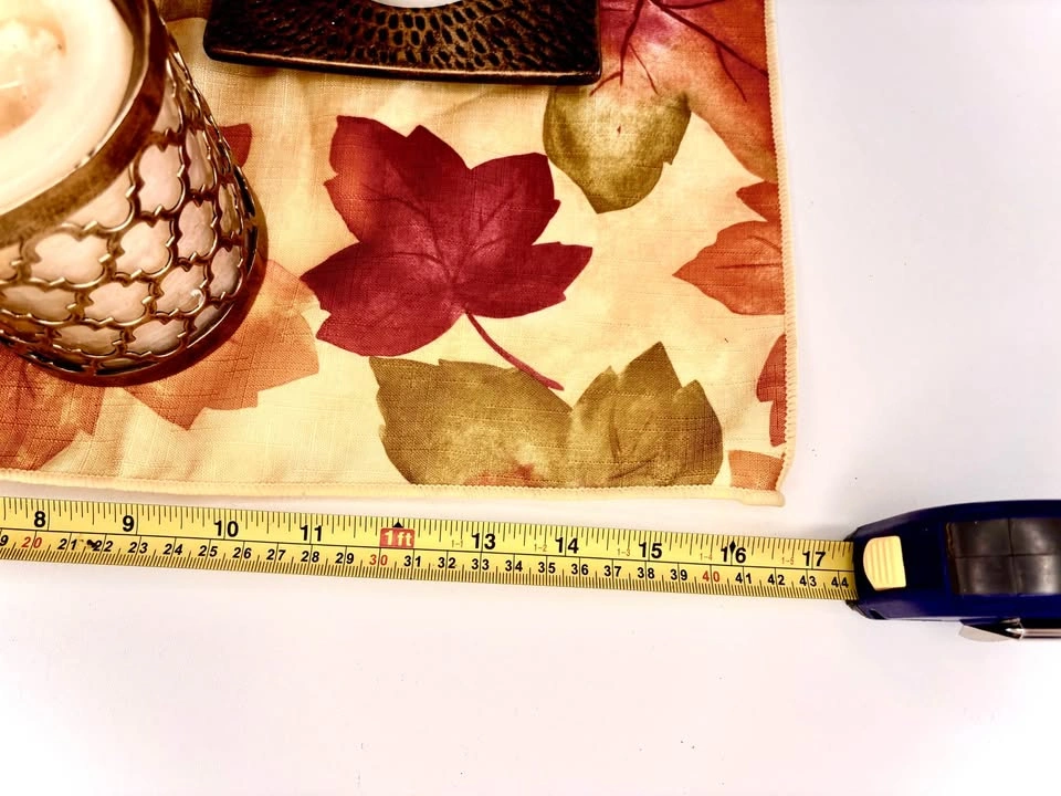 LED Pillar Candles with Decorative Holder and Autumn Leaf scarf - photo 3