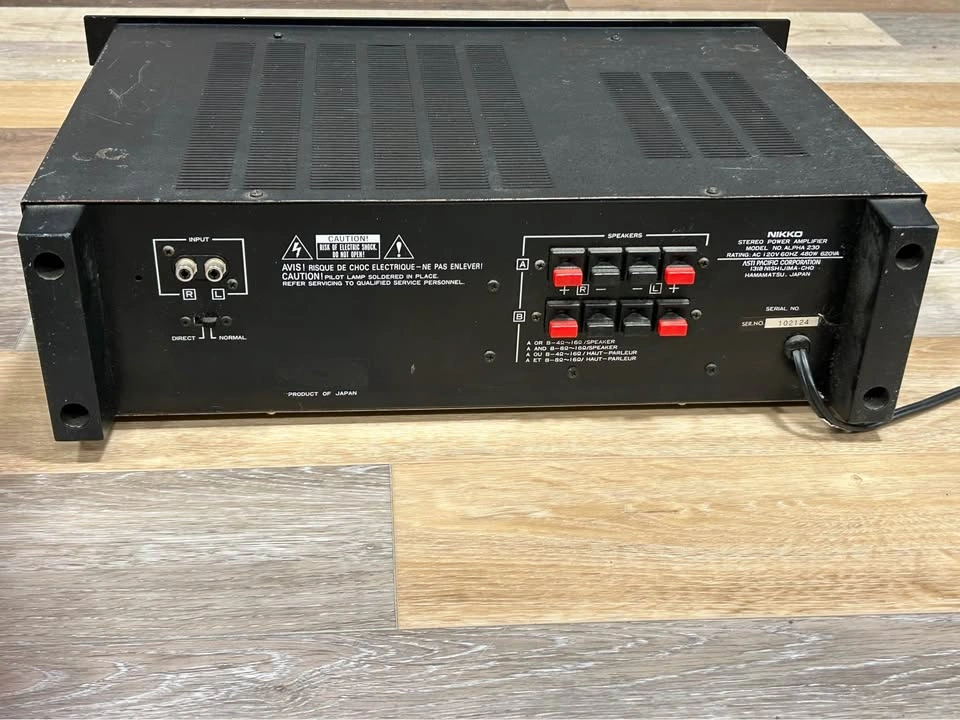 Nikko Alpha 230 Stereo Power Amplifier - photo 2