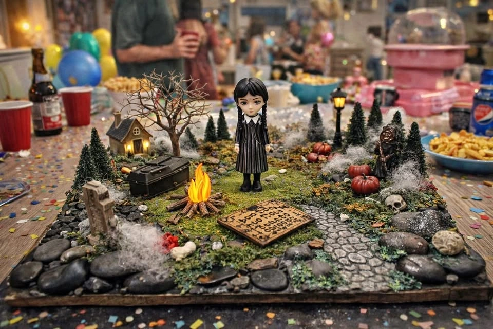 Wednesday Addams Diorama
