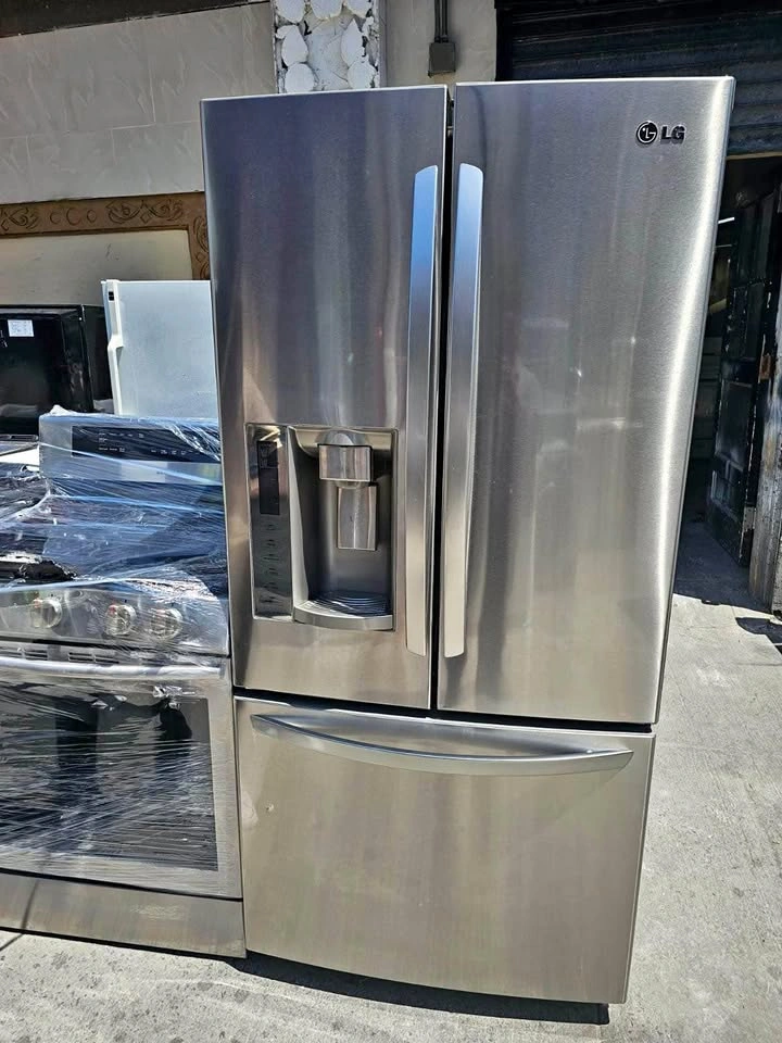Fridge and stove set silver 36 fridge and 30 stove