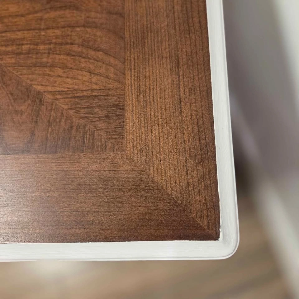 White Side Table With Drawer - photo 5