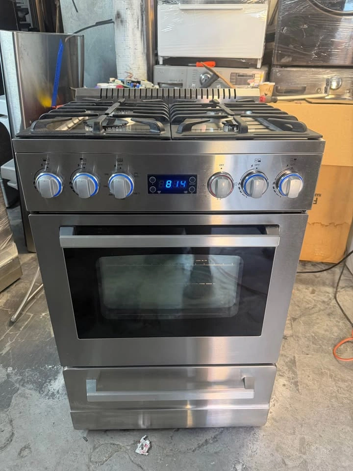 Avanti 24 wide stove 4 burners silver - photo 2