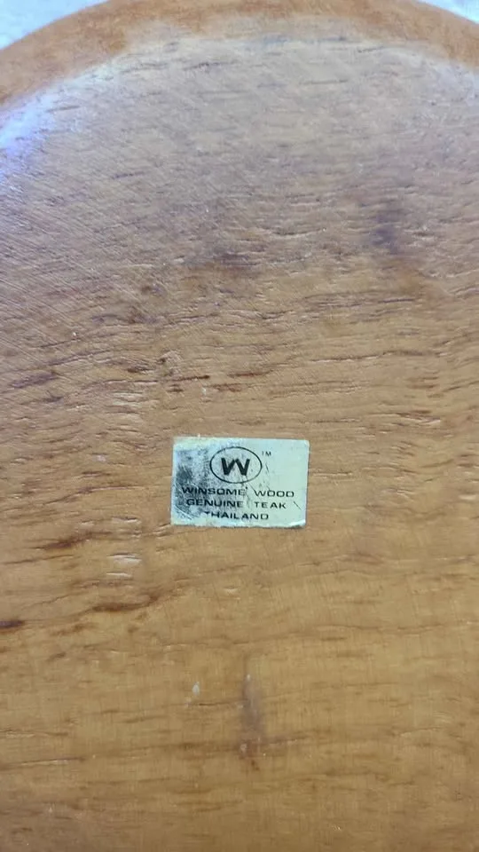 Teak salad bowl set image indicator(3)