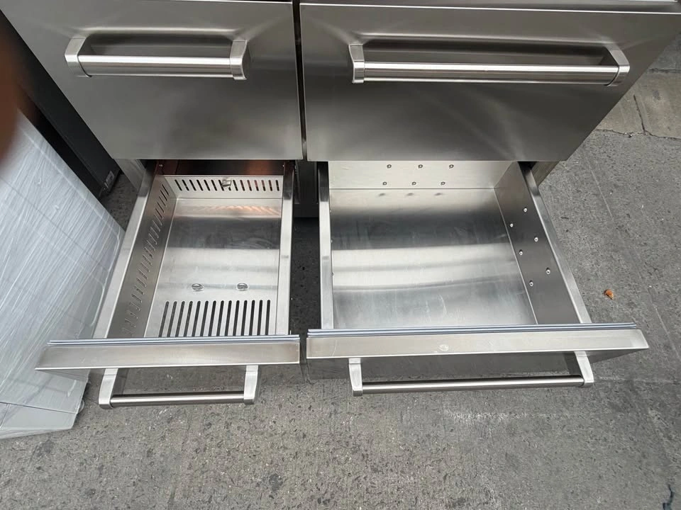 Sub-zero 48" wide 6 door silver - good condition - photo 4