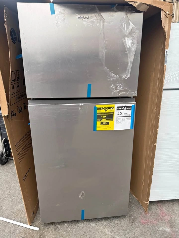 Whirlpool fridge 30 wide new open box