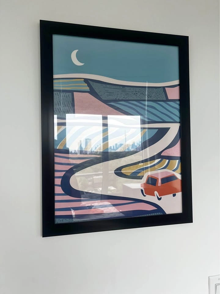Framed graphic art