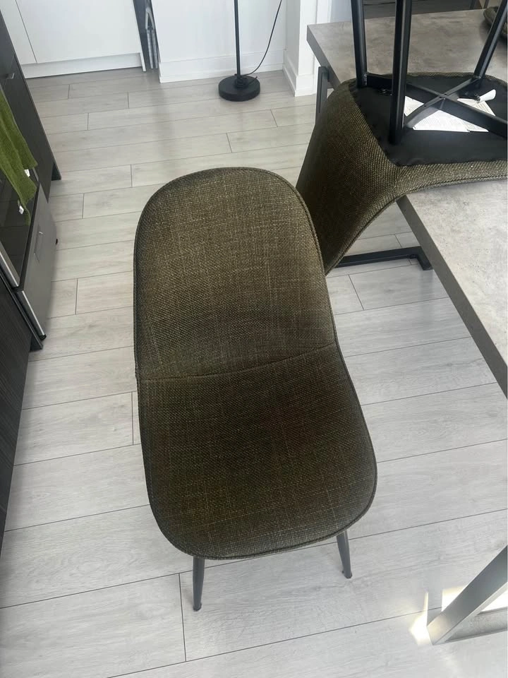 4 Green dining chairs - photo 2