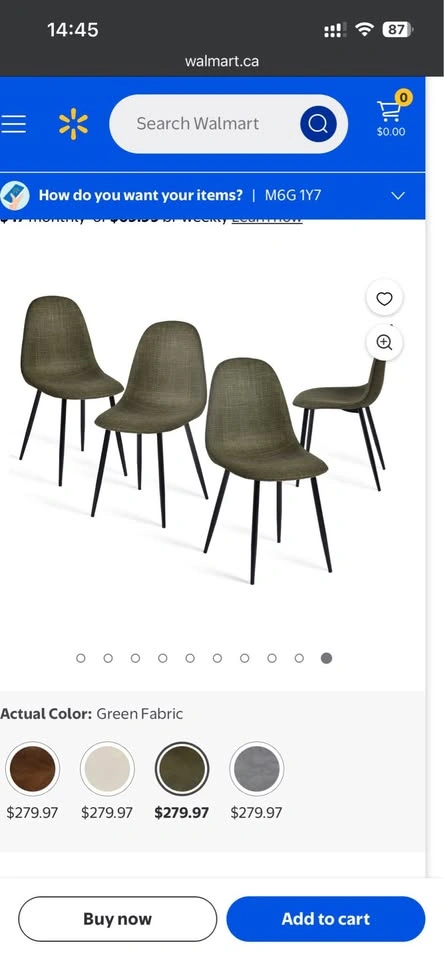 4 Green dining chairs - photo 5