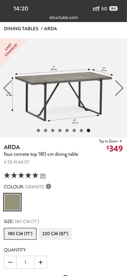 Structube Arda Dining Table - photo 4