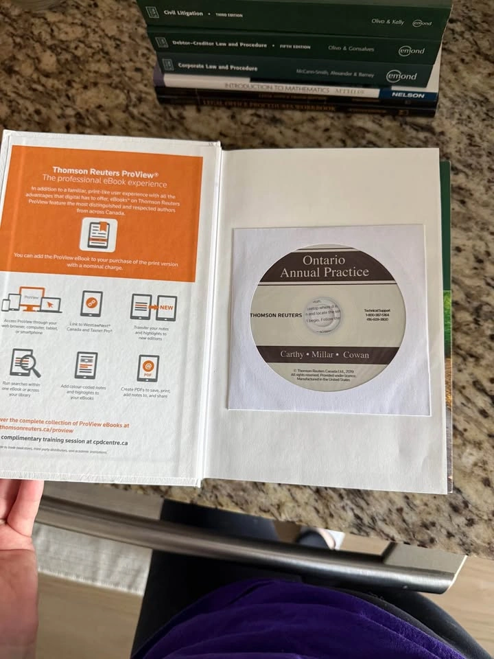 Emond and Thomson Reuters Law Clerk & Paralegal Textbooks - photo 3