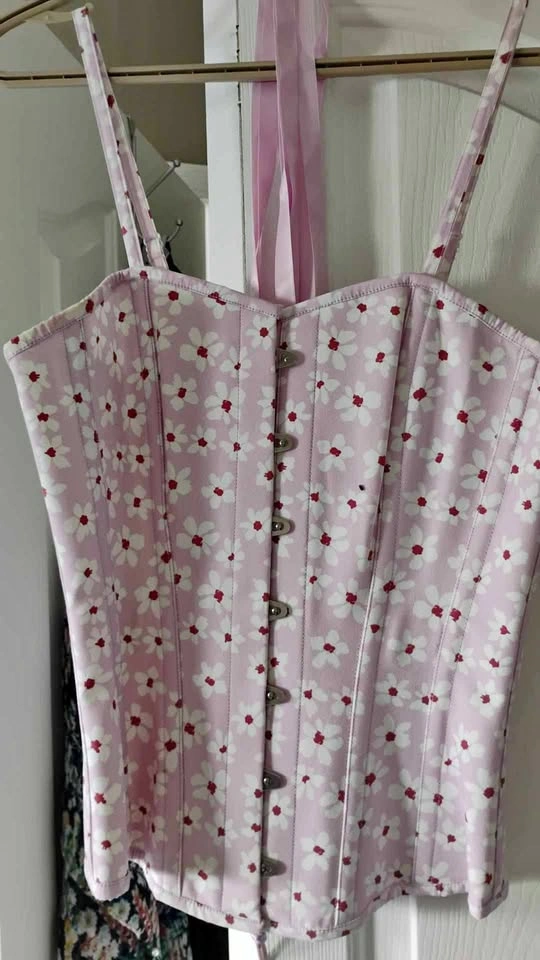 Pink Flower Cute Corset