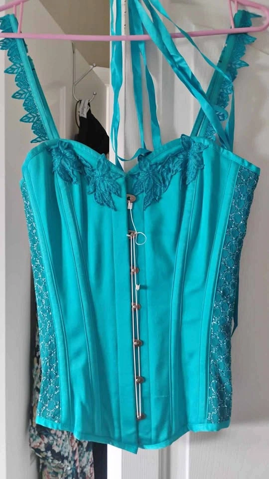 Gorgeous Cerulean Blue Corset