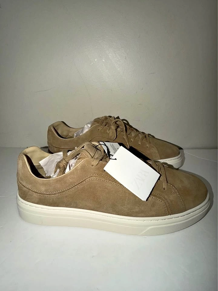 New Zara Men Suede Sneakers - Size 11 US