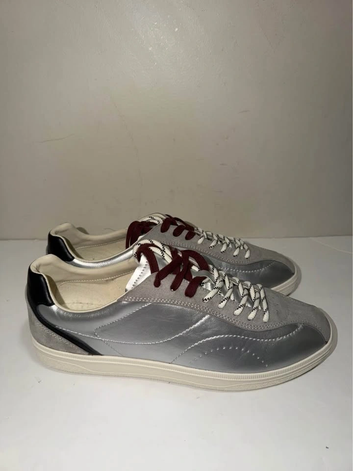 New Zara Men Silver Metallic Shoes - Size 12 US - photo 5