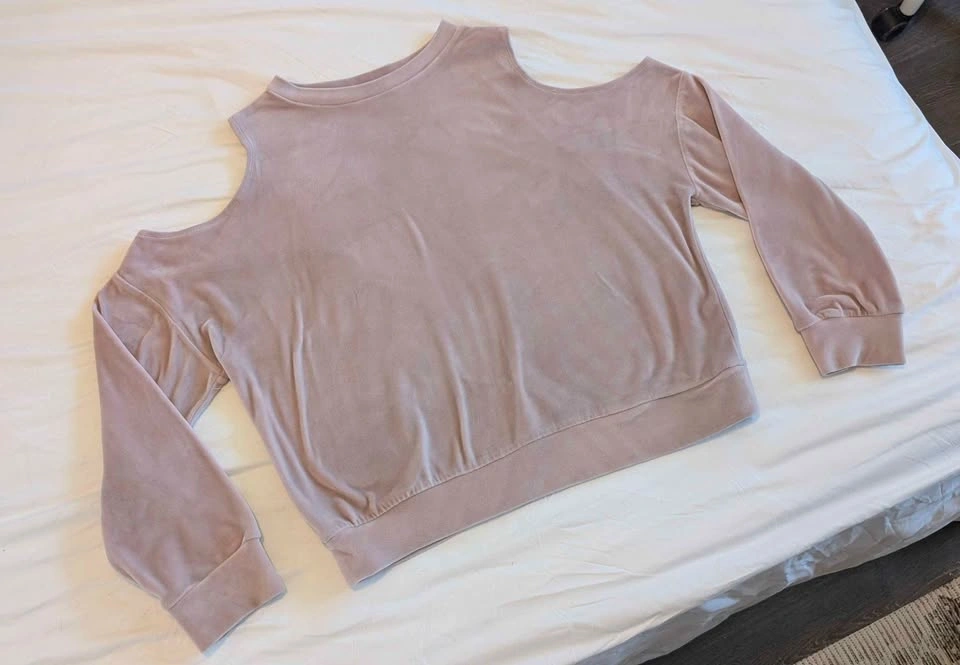Urban Planet velvety blush pink cutout sweater - photo 2
