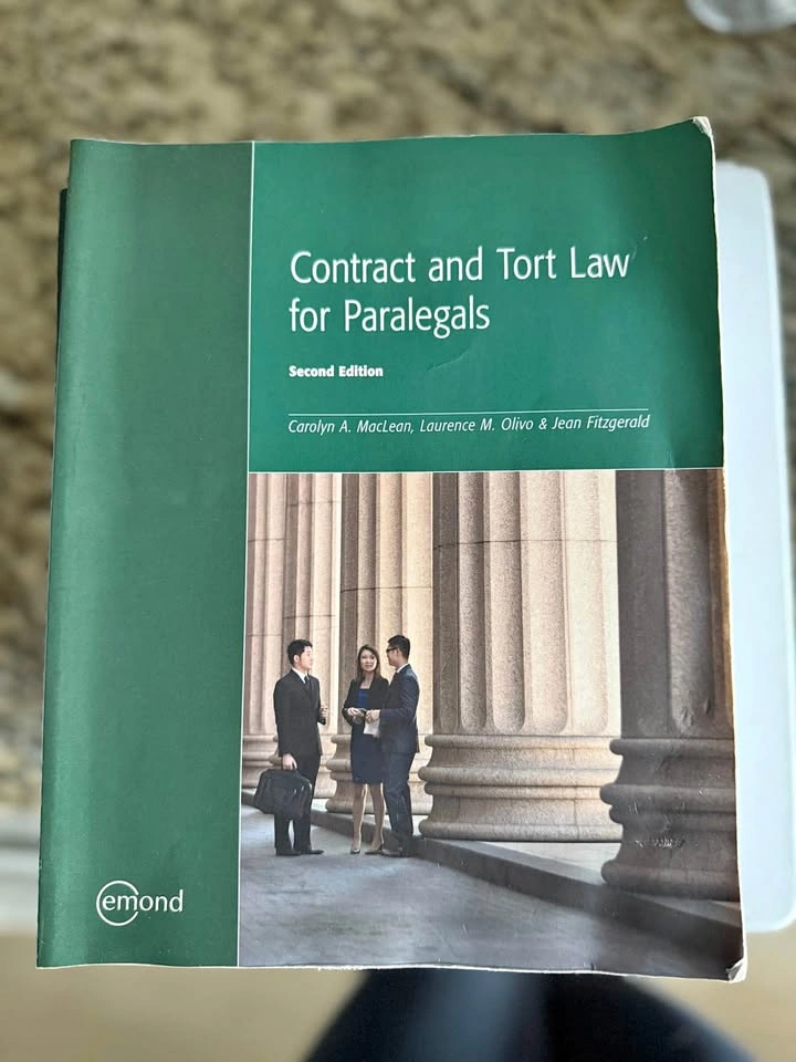 Contract and Tort Law for Paralegals, Second Edition
