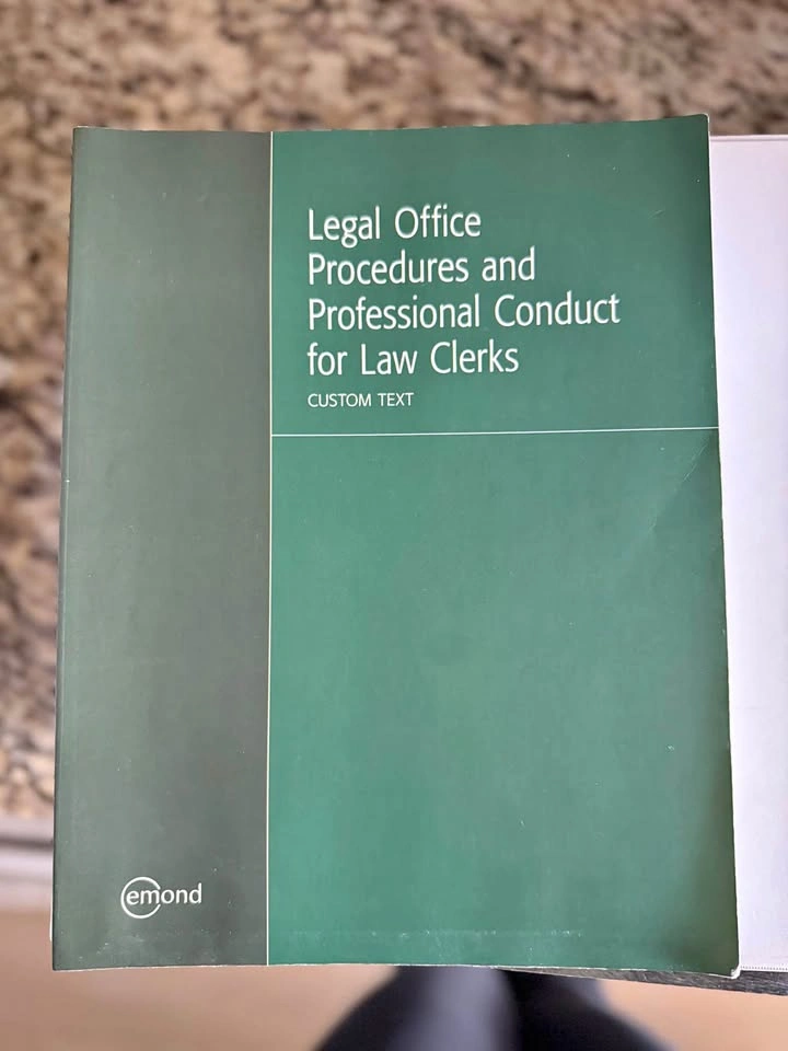 Emond Legal Office Procedures and Professional Conduct