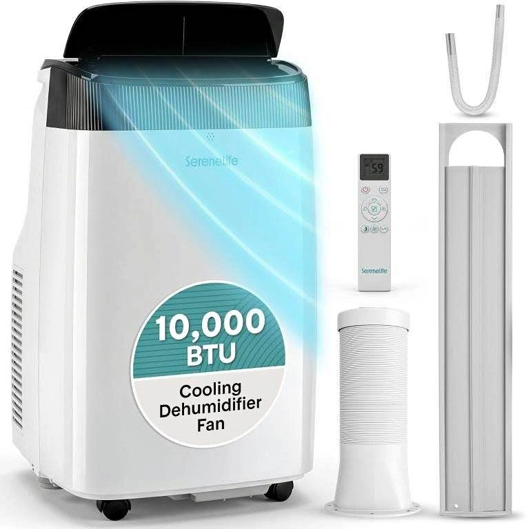 BOX OPEN SERENELIFE 10K BTU PORTABLE AC WITH DEHUMIDIFIER