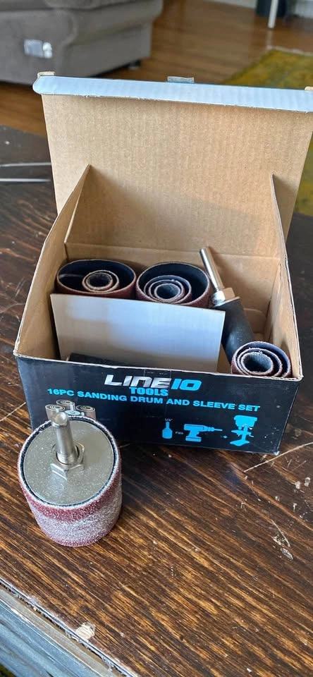 Sanding drum and sleeve set