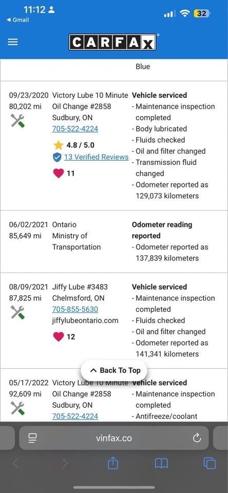 Carfax report - photo 2
