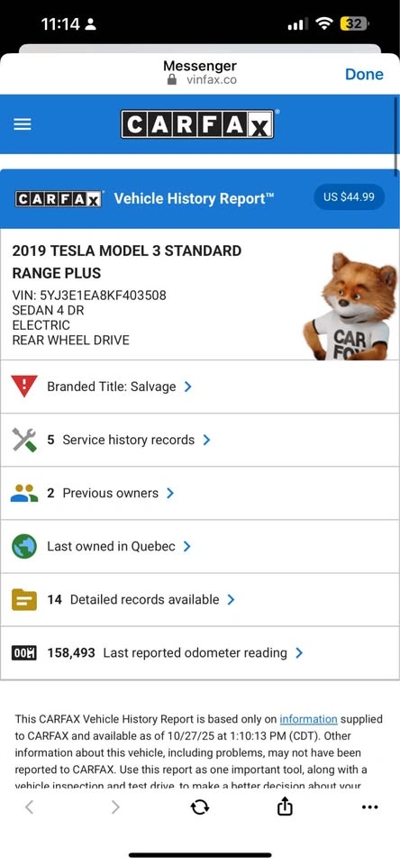 Carfax report - photo 3