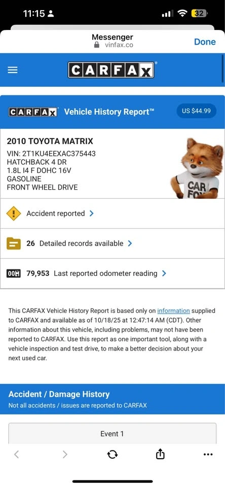 Carfax report - photo 5