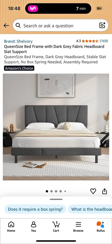 Queen bed frame