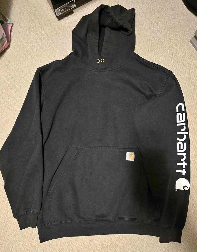 Carhartt logo sleeve hoodies
