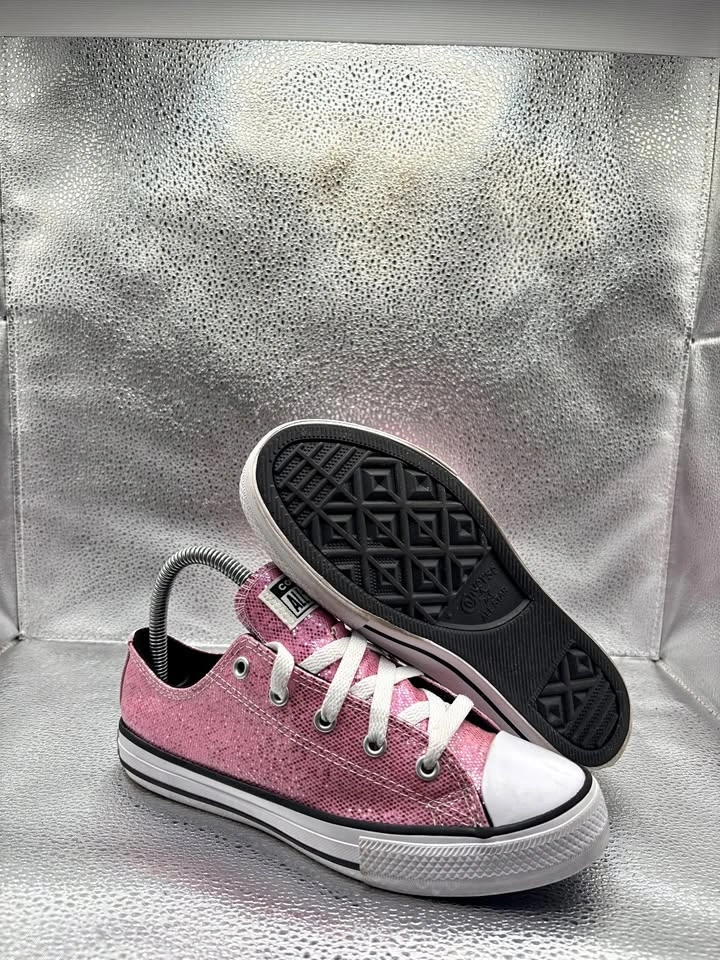 Converse chuck taylor allStar low glitter pink