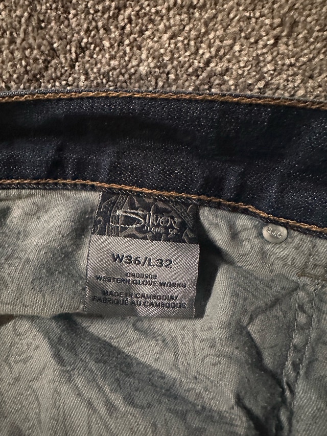 Silver Jeans Co. Zac Dark Wash Jeans Size 36x32 - photo 4