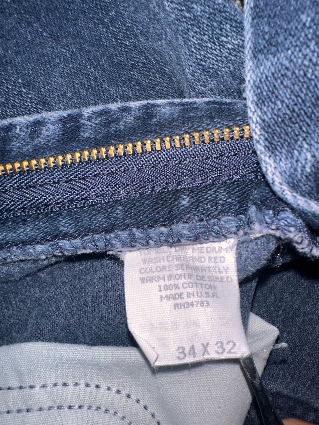 vintage Lee high waist denim jeans size 34x32 - photo 4