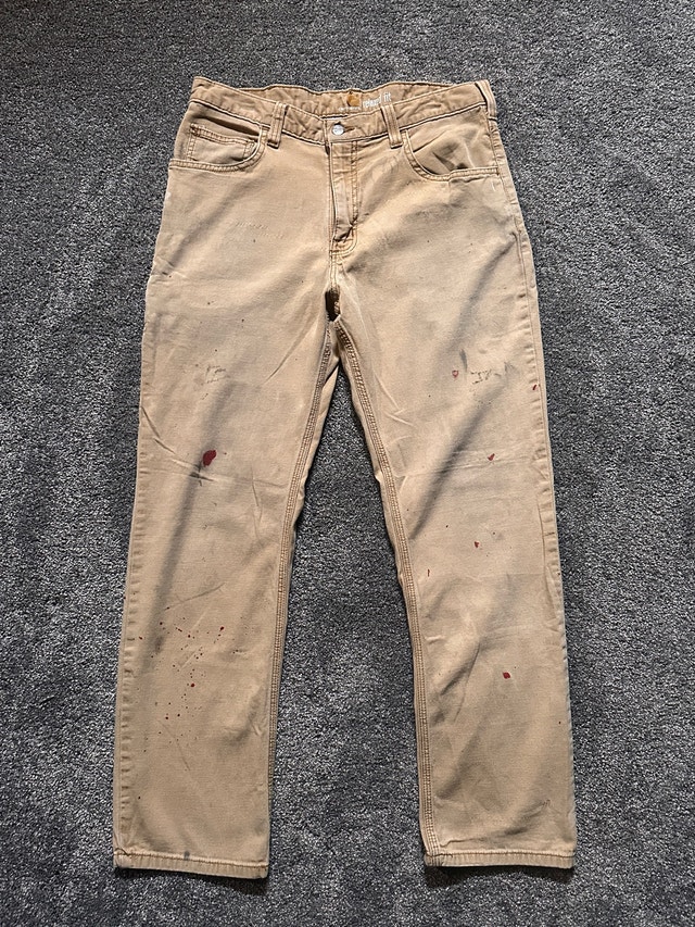 carhartt canvas work pants size 32x30