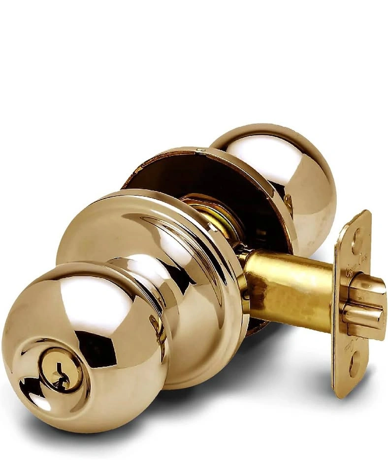 Brand New Copper Creek Polished Brass Ball Door Knob Set