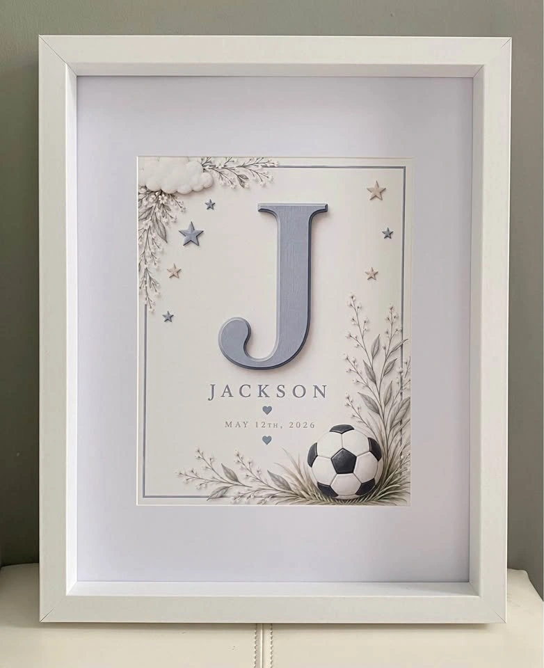 Framed Personalized Nursery Wall Art - photo 2