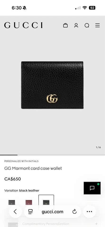 Gucci GG Marmont Card Case Wallet - photo 2