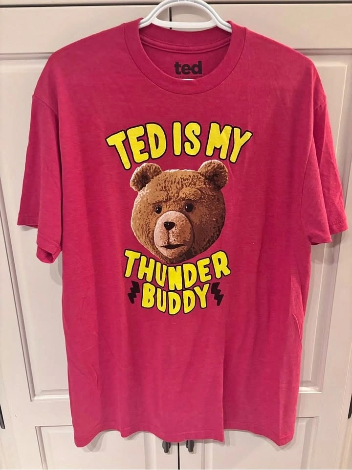 Ted Movie Thunder Buddy Graphic T-Shirt Red Size L